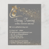 Spray Tanning Grey Body Paint Aftercare Flyer (Vorne)