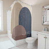 Spray Tanning Skulpturengehäuse Duschvorhang (Beispiel)