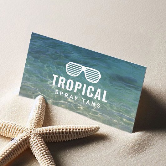 Spray Tanning Summer Beach Skincare Therapy Wellne Visitenkarte