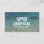 Spray Tanning Summer Beach Skincare Therapy Wellne Visitenkarte (Vorderseite)