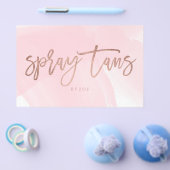Spray tans Logo elegante Rose Goldtypografie pink Flyer (Einzeln)