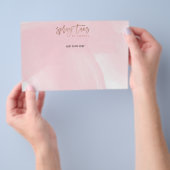 Spray tans Logo elegante Rose Goldtypografie pink Flyer (Handgriff)
