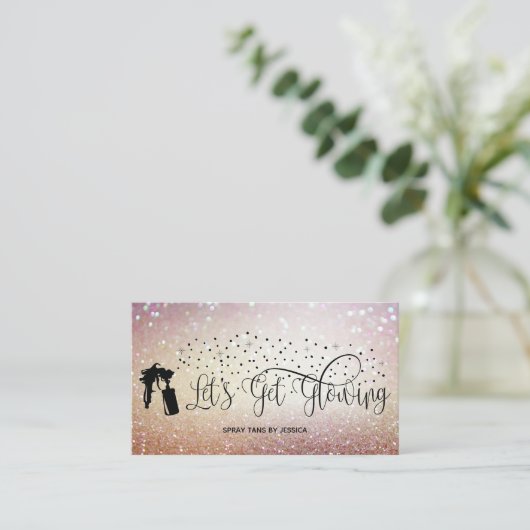 SPRAY TANS VISITENKARTE (Stehend Vorderseite)