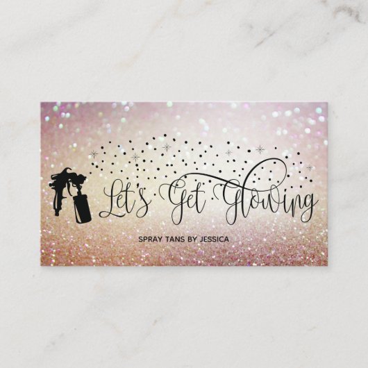 SPRAY TANS VISITENKARTE (Vorderseite)