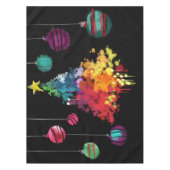 Spraypaint Christmas Tree & Ornaments Tischdecke (Vorderseite)
