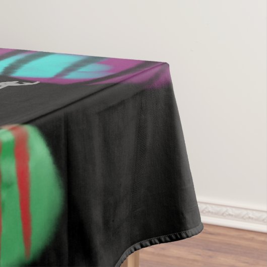 Spraypaint Christmas Tree & Ornaments Tischdecke (Beispiel)