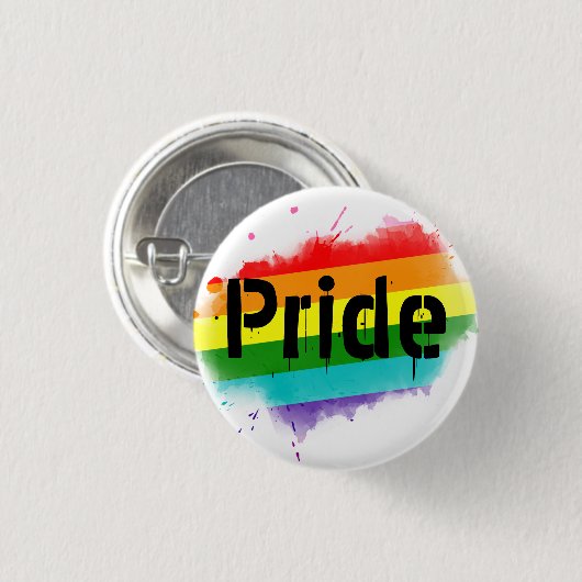 Spraypaint Pride Button (Vorne & Hinten)