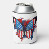 Spraypainted American Flag Butterfly Dosenkühler (Kanne Rückseite)
