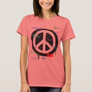 Spraypainted Peace Sign T-Shirt