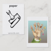 sprcards-papercard visitenkarte (Vorne/Hinten)
