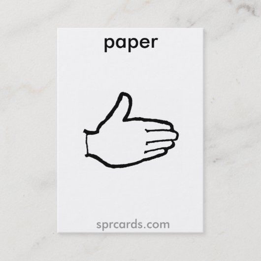 sprcards-papercard visitenkarte (Vorderseite)