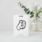 sprcards-rockcard visitenkarte (Stehend Vorderseite)