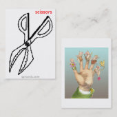 sprcards-scissorscard visitenkarte (Vorne/Hinten)