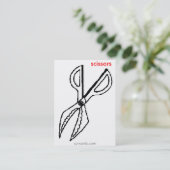 sprcards-scissorscard visitenkarte (Stehend Vorderseite)