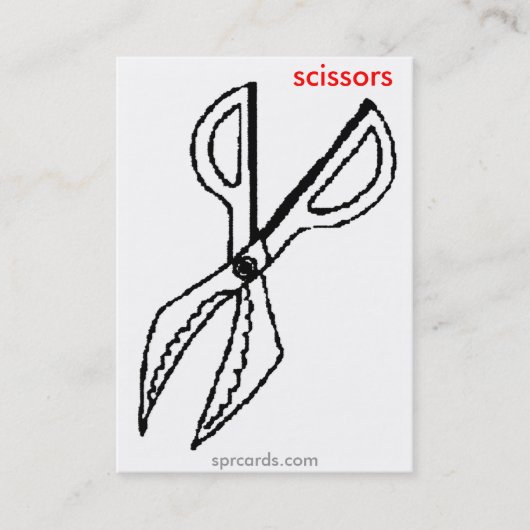 sprcards-scissorscard visitenkarte (Vorderseite)