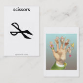 sprcards-scissorscard visitenkarte (Vorne/Hinten)