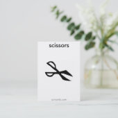 sprcards-scissorscard visitenkarte (Stehend Vorderseite)