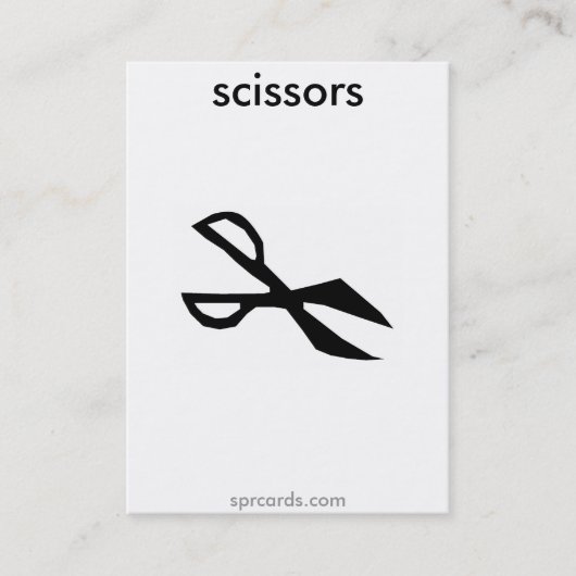 sprcards-scissorscard visitenkarte (Vorderseite)