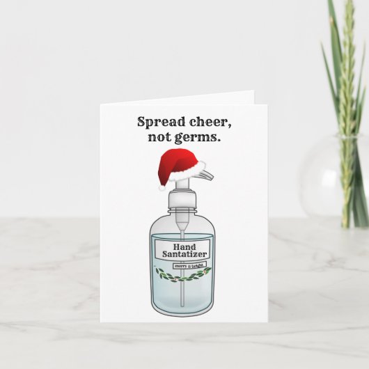Spread-Chef nicht Germs Hand Sanitizer Karte (Vorderseite)