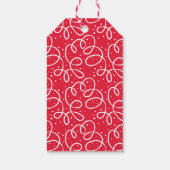 Spread Christmas Cheer Hand Lettered Red Holiday Geschenkanhänger (Rückseite)