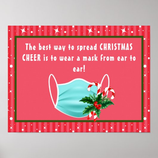 Spread Christmas Cheer Mask Poster (Vorne)