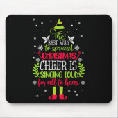 Spread Christmas Cheer singt Loud Xmas Elf P Mousepad (Vorne)