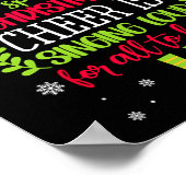 Spread Christmas Cheer singt Loud Xmas Elf P Poster (Ecke)