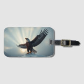 Spread deine Flügel, umarmen die Welt | Gepäckanhänger (Vorderseite (Horizontal))