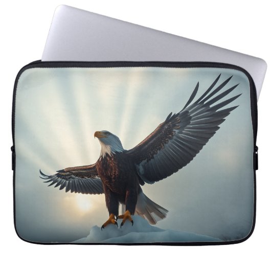 Spread deine Flügel, umarmen die Welt | Laptopschutzhülle (Vorderseite)