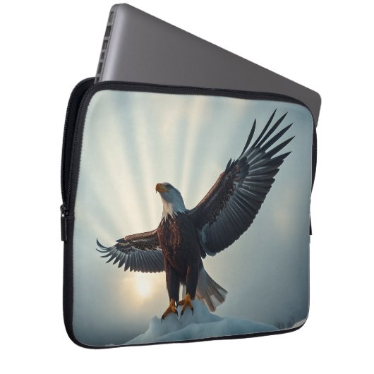 Spread deine Flügel, umarmen die Welt | Laptopschutzhülle (Vorne Rechts)