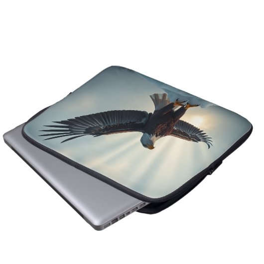 Spread deine Flügel, umarmen die Welt | Laptopschutzhülle (Vorne Knopf)