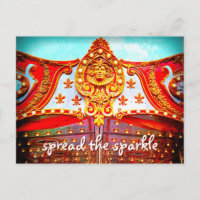 Spread der glänzenden Zitat Gold Gesicht Karussell