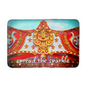 Spread der Sparkle Quote Red Gold Karussell Gesich Badematte (Vorderseite)