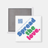 Spread die Liebe Small Magnet (Vorderseite/Rückseite)