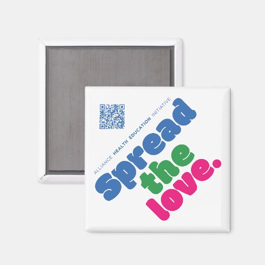 Spread die Liebe Small Magnet (Vorderseite/Rückseite)