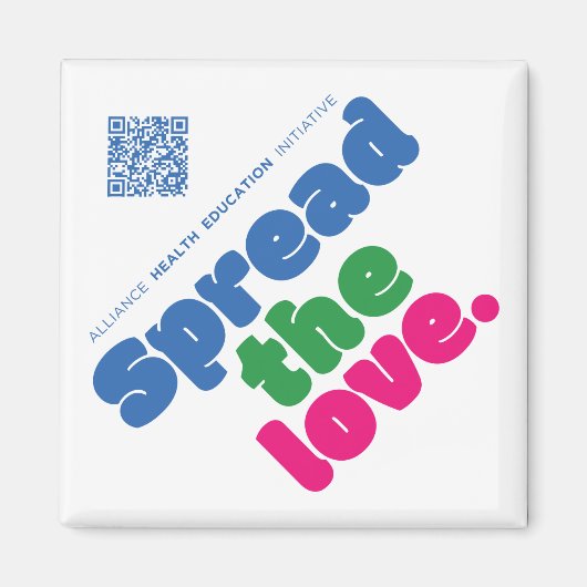 Spread die Liebe Small Magnet (Vorne)