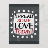 Spread einige Liebe heute Postkarte (Vorderseite)