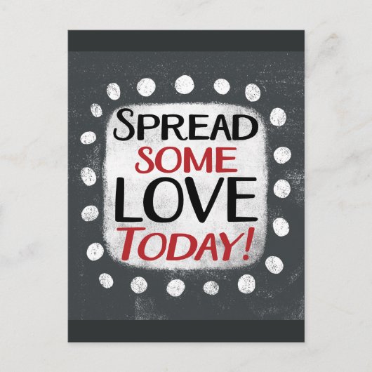 Spread einige Liebe heute Postkarte (Vorderseite)