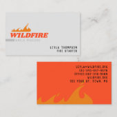 Spread-Feuer Visitenkarte (Vorne/Hinten)