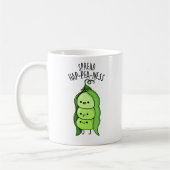 Spread Hap-pea-ness Funny Peas Pub Kaffeetasse (Links)