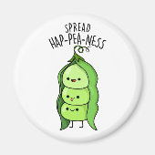 Spread Hap-pea-ness Funny Peas Pub Magnet (Vorne)