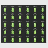 Spread Hap-pea-ness Funny Peas Pun Dark BG Geschenkpapier (Flach)
