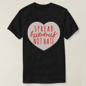 Spread Hummus not Hass T-Shirt (Design vorne)
