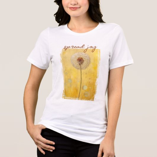 Spread Joy Dandelion Tri-Blend Shirt (Vorderseite)