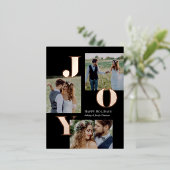 Spread Joy Editable Color Foil Holiday Postkarte (Stehend vorne)