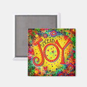 Spread Joy Fun fröhlich Aufschwung Trendy Niedlich Magnet (Vorderseite/Rückseite)