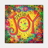 Spread Joy Fun fröhlich Aufschwung Trendy Niedlich Magnet (Vorne)