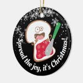Spread joy jelly Sandwich personalisierte Weihnach Keramik Ornament (Links)
