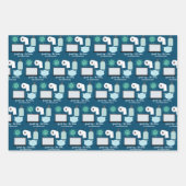 Spread Joy Not Germs 2020 Maske Virus Toilettenpap Geschenkpapier Set (Vorderseite 2)