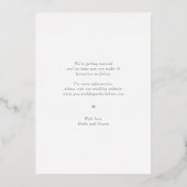 Spread Joy REAL FOIL Save the Date Card Folieneinladung (Rückseite)